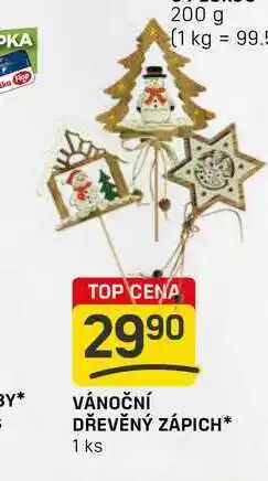 Flop VÁNOČNÍ DŘEVĚNÝ ZÁPICH 1 ks nabídka