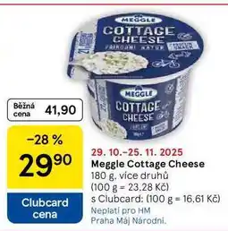 Tesco Meggle Cottage Cheese, 180 g, více druhů nabídka