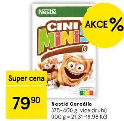 Tesco Nestlé Cereálie, 375-400 g, více druhů nabídka