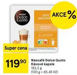 Tesco Nescafé Dolce Gusto Kávové kapsle, 183.2 g nabídka