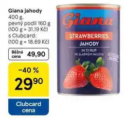 Tesco Giana jahody, 400 g nabídka