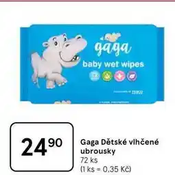 Tesco Gaga Dětské vlhčené ubrousky, 72 ks nabídka