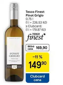 Tesco Tesco Finest Pinot Grigio, 0,75 l nabídka