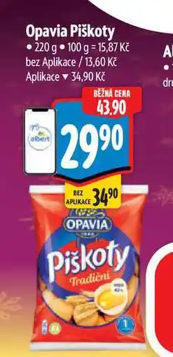 Albert Opavia Piškoty 220 g nabídka