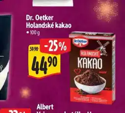 Albert Dr. Oetker Holandské kakao 100 g nabídka