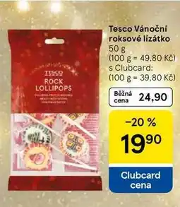 Tesco Tesco Vánoční roksové lízátko, 50 g nabídka