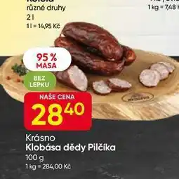 Hruška Krásno Klobása dědy Pilčíka 100 g nabídka