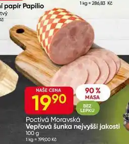 Hruška Poctivá Moravská Vepřová šunka nejvyšší jakosti 100 g nabídka