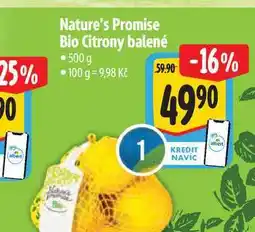 Albert Nature's Promise Bio Citrony balené 500 g nabídka