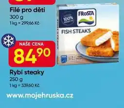 Hruška FroSTA Rybi steaky 250 g nabídka