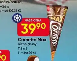 Hruška Algida Cornetto 115ml, vybrané druhy nabídka