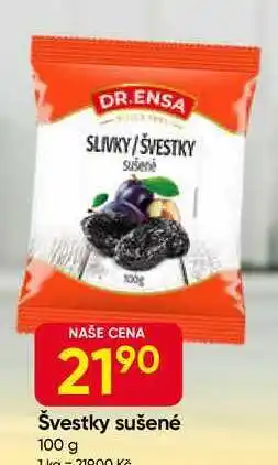 Hruška DR.ENSA Švestky sušené 100 g nabídka