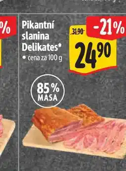 Albert Pikantní slanina Delikates 100 g nabídka