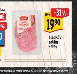 Albert Sládkův salám 100 g nabídka