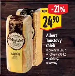 Albert Albert Toustový chléb 500 g nabídka