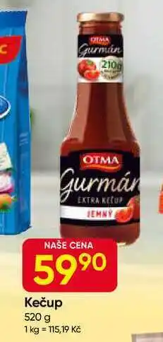 Hruška Otma Kečup Gurmán 520g, vybrané druhy nabídka