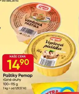 Hruška Paštiky Pemap různé druhy 100-115 g nabídka