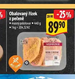 Albert Obalovaný řízek z pečeně 440 g nabídka