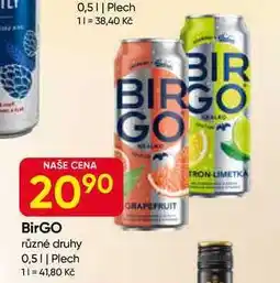 Hruška BIRGO 0,5l plech nabídka