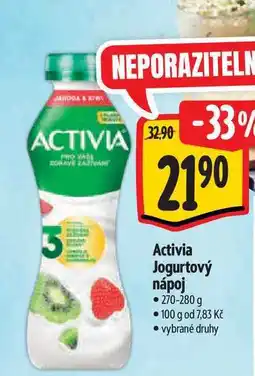 Albert Activia Jogurtový nápoj 270-280 g nabídka