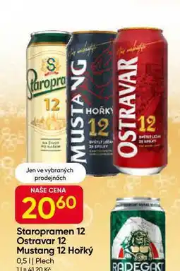 Hruška Staropramen 12°, 0,5l plech nabídka