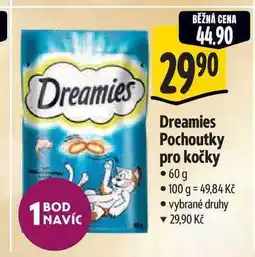 Albert Dreamies Pochoutky pro kočky 60g nabídka