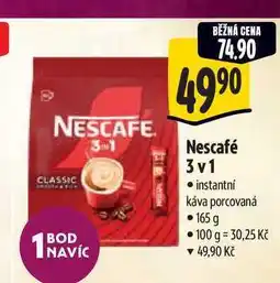 Albert Nescafé 3v1 instantní káva porcovaná 165 g nabídka