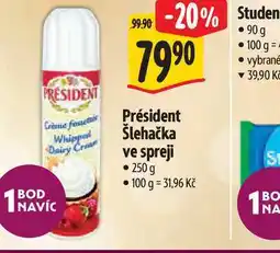 Albert Président Šlehačka ve spreji 250 g nabídka