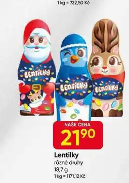 Hruška Lentilky různé druhy 18,7 g nabídka