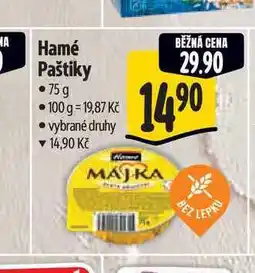 Albert Hamé Paštiky 75g nabídka