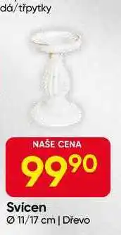 Hruška Svícen 11/17 cm | Dřevo nabídka