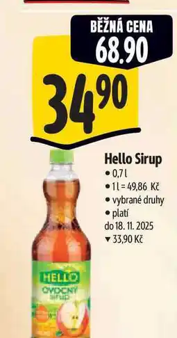 Albert Hello Sirup 0,71 nabídka