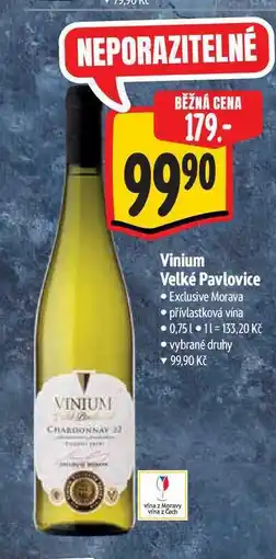 Albert Vinium Velké Pavlovice 0,75 l nabídka