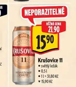 Albert Krušovice 11 světlý ležák 0,5 l nabídka