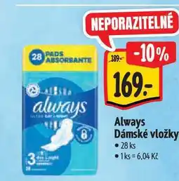 Albert Always Dámské vložky 28 ks nabídka
