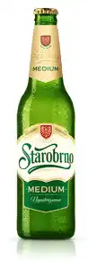 Albert Starobrno Medium, nepasterizované světlé výčepní pivo 0,5l 0.5l nabídka