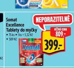Albert Somat Excellence Tablety do myčky 75 ks nabídka