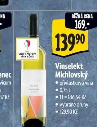 Albert Vinselekt Michlovský 0,75 l nabídka