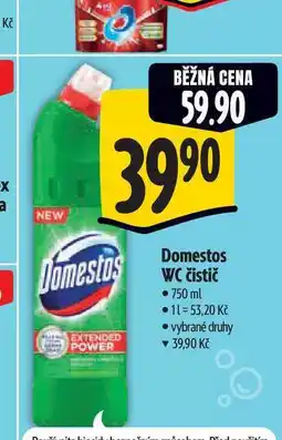 Albert Domestos WC čistič 750 ml nabídka
