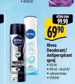 Albert Nivea Deodorant/ Antiperspirant sprej 150 ml nabídka