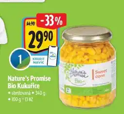 Albert Nature's Promise Bio Kukuřice 340 g nabídka