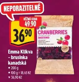 Albert Emma Klikva - brusinka kanadská nabídka