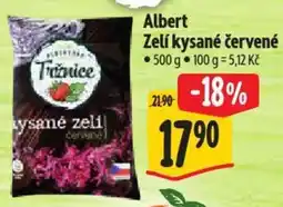 Albert Albert Zelí kysané červené nabídka