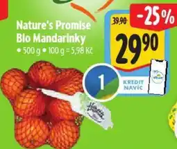 Albert Nature's Promise Bio Mandarinky nabídka
