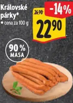 Albert Královské párky nabídka