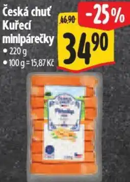 Albert Česká chuť Kuřecí minipárečky nabídka