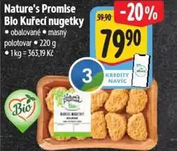 Albert Nature's Promise Bio Kuřecí nugetky nabídka