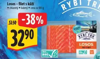 Losos - filet s kůží