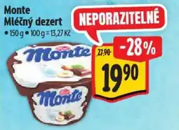 Albert Monte Mléčný dezert nabídka