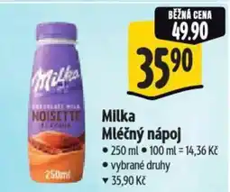 Albert Milka Mléčný nápoj nabídka